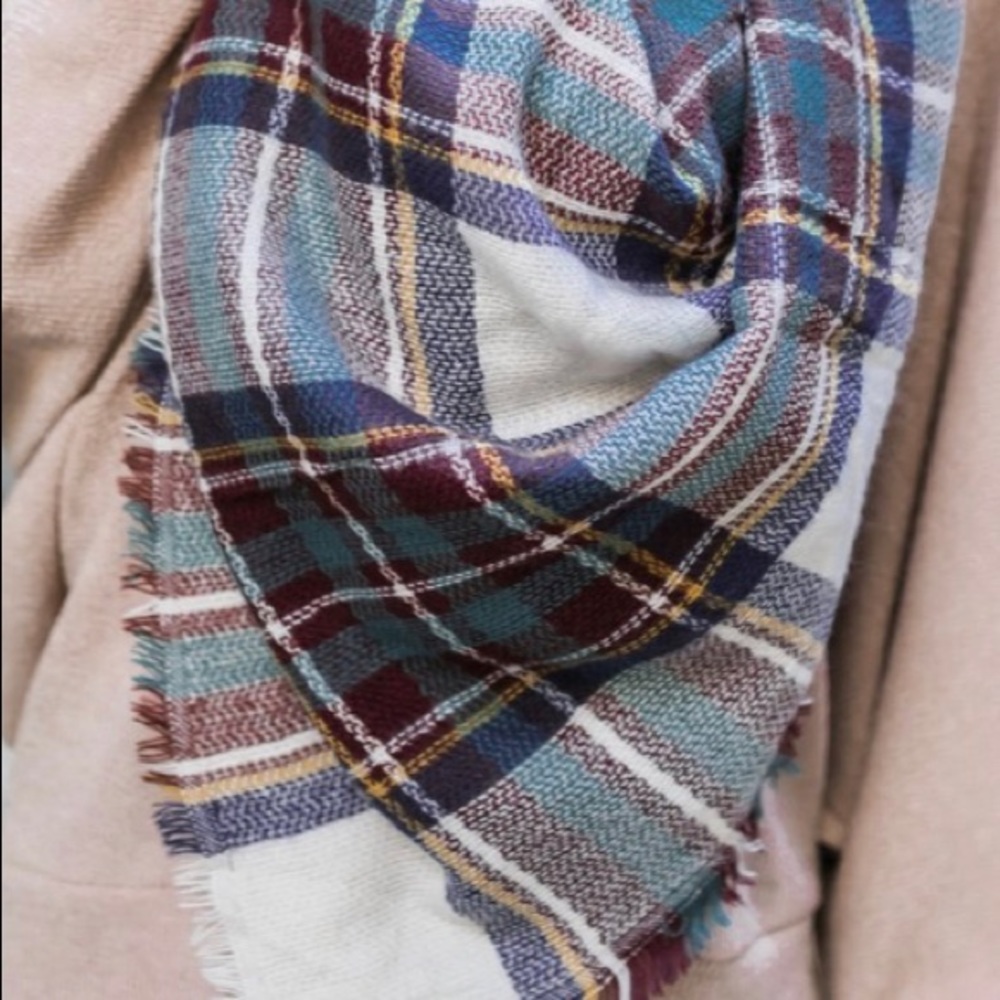 Plaid Blanket Scarf